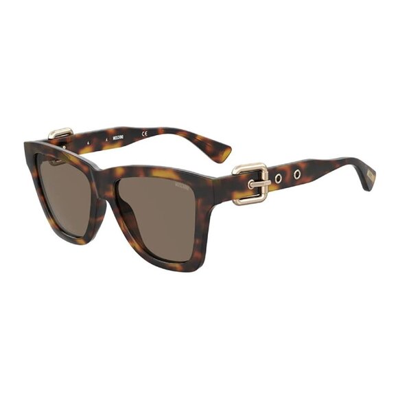 NEW MOSCHINO SUNGLASSES HAVANA WOMEN EYEWEAR MOSCHINO MOS131/S 0086 70